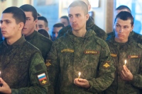 Митрополит Владимир совершил Божественную Литургию в престольный праздник в воинском храме