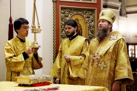 Всенощное бдение возглавили два архиерея Приамурской митрополии